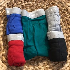 Hanes small 5 tagless boxer briefs nwot comfort